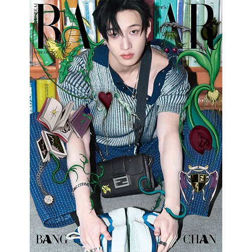 HARPER'S BAZAAR 2025 - 02 Stray Kids Bang Chan - KPOP ONLINE STORE USA