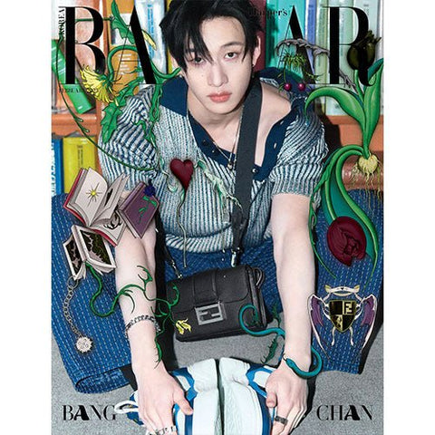 HARPER'S BAZAAR 2025 - 02 Stray Kids Bang Chan - KPOP ONLINE STORE USA