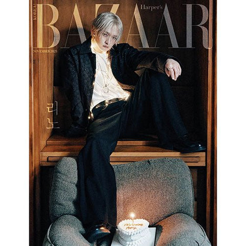 HARPER'S BAZAAR 2025 - 11 LEE KNOW (STRAY KIDS) Cover - KPOP ONLINE STORE USA