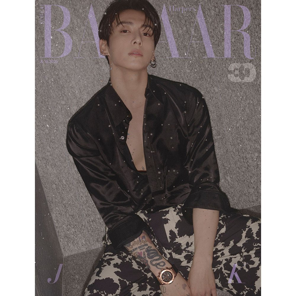 HARPER'S BAZAAR KOREA 2026 June - BTS Jung Kook Cover - KPOP ONLINE STORE USA