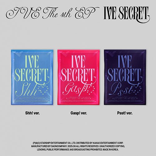 IVE 4th EP Album - IVE SECRET + Applemusic Photocard - KPOP ONLINE STORE USA