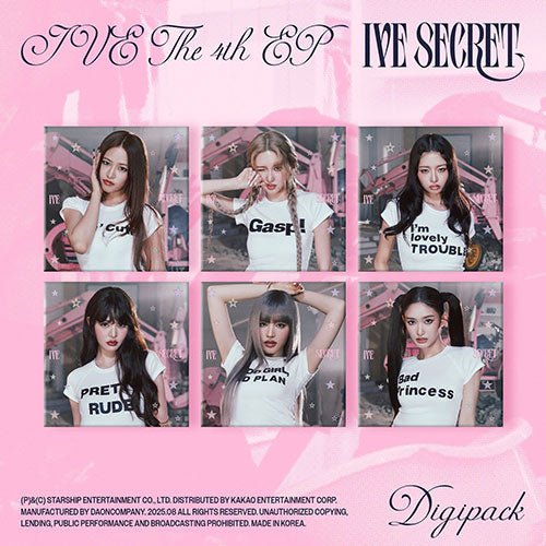 IVE 4th EP Album - IVE SECRET (Digipack Ver./LIMITED) - KPOP ONLINE STORE USA