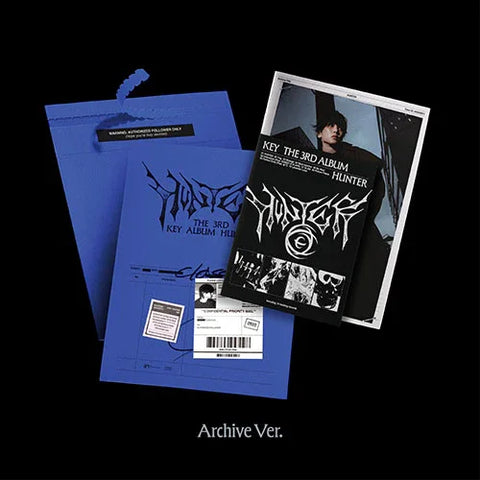 [EXCLUSIVE POB] KEY (SHINee) 3rd Album - HUNTER (Archive Ver.)