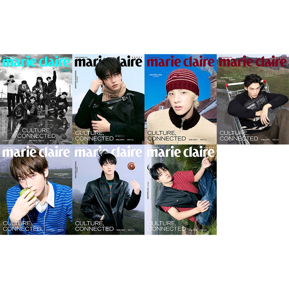 Marie Claire Korea 2026 November Enhypen Cover - KPOP ONLINE STORE USA