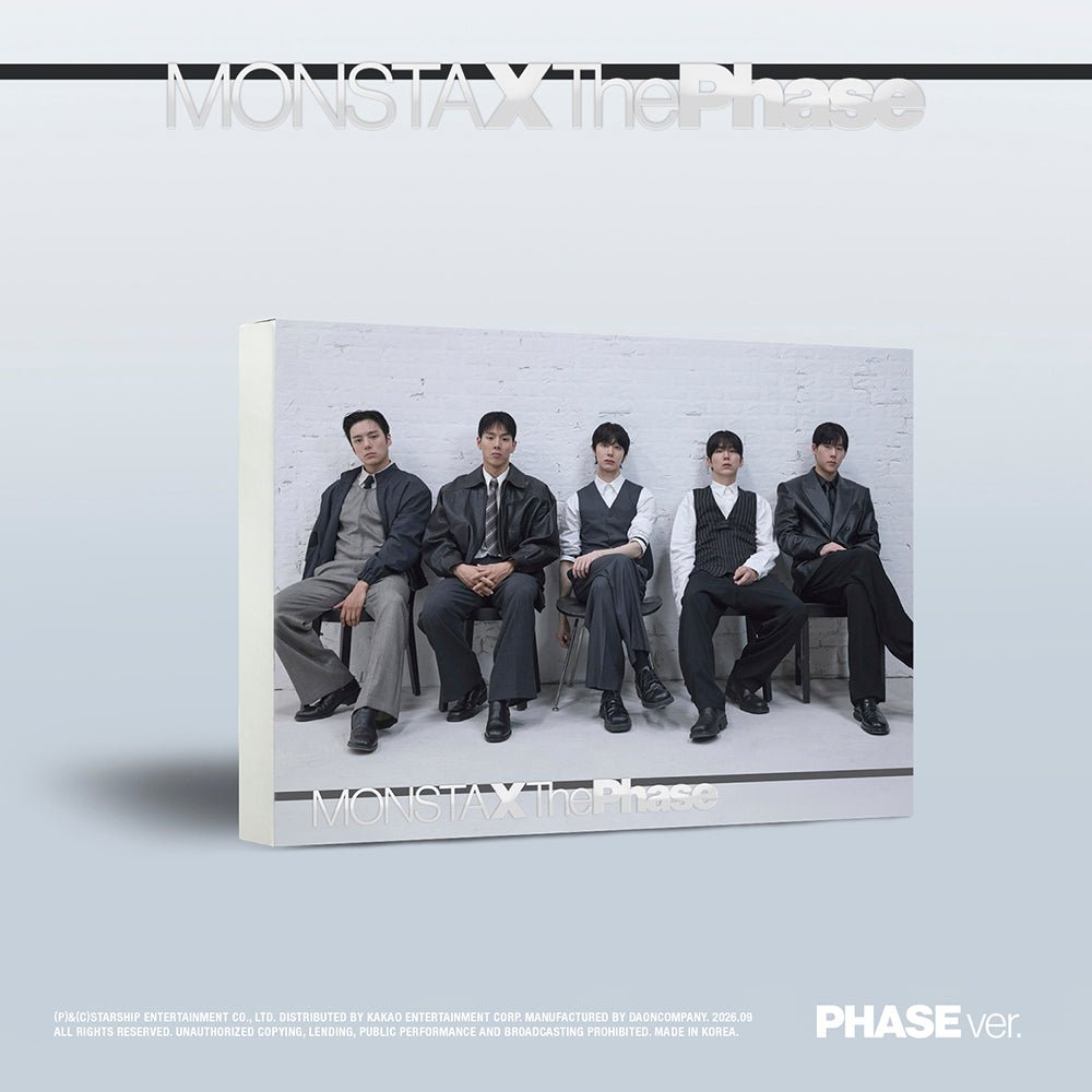 MONSTA X EP Album - The Phase (REFINED/HYPER/PHASE Ver.) - KPOP ONLINE STORE USA