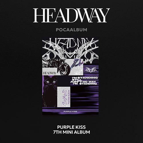 Purple Kiss 7th Mini Album - HEADWAY (POCAALBUM) - KPOP ONLINE STORE USA