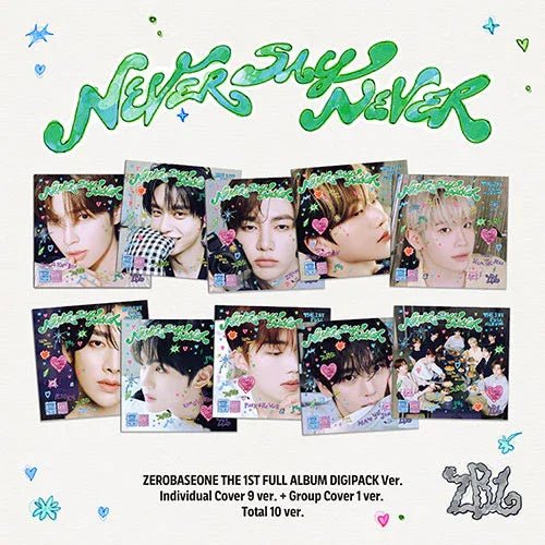 ZEROBASEONE 1st Full Album - NEVER SAY NEVER (DIGIPACK Ver.) + Applemusic Photocard - KPOP ONLINE STORE USA
