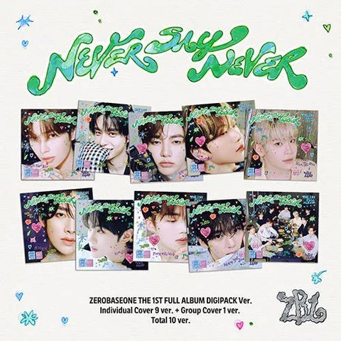 ZEROBASEONE 1st Full Album - NEVER SAY NEVER (DIGIPACK Ver.) + Applemusic Photocard - KPOP ONLINE STORE USA